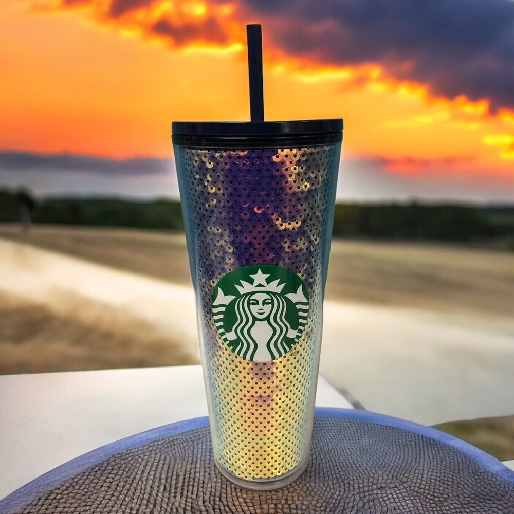 Starbucks Purple Sequin Scales Venti 2020 Exclusive‎ Christmas Holiday Cold Cup